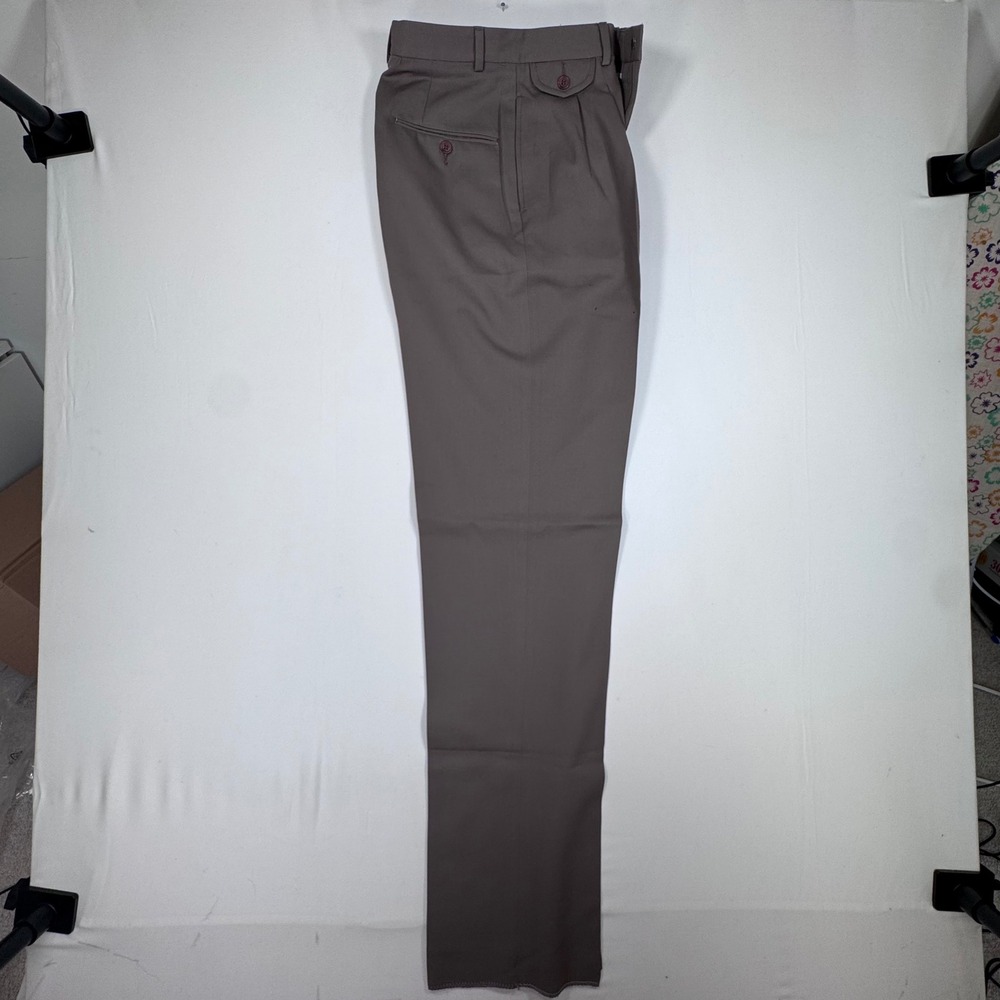 Vtg Ralph Lauren NWT Wool Pleated Trousers Women's 8 Tall Minimalist Office Read - Picture 5 of 15
